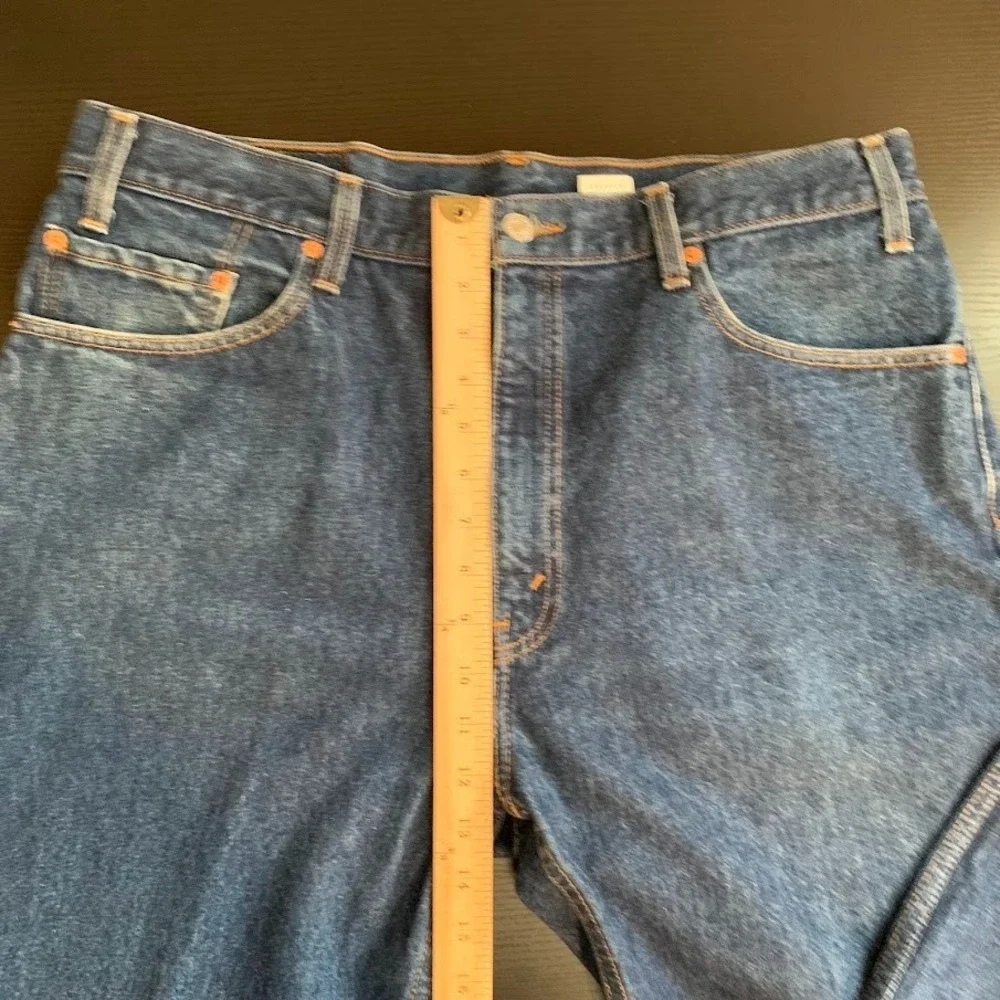 Vintage 90's Levi's 505‎ Regular Fit Straight Leg Blue Denim Jeans Men's 38x30